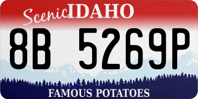 ID license plate 8B5269P