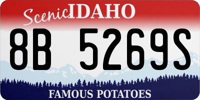 ID license plate 8B5269S