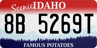 ID license plate 8B5269T