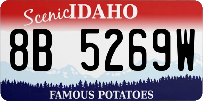 ID license plate 8B5269W