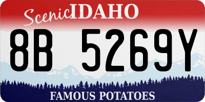 ID license plate 8B5269Y