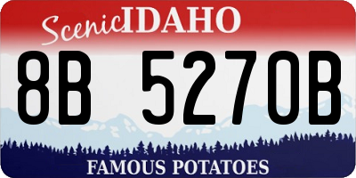 ID license plate 8B5270B