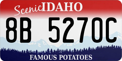 ID license plate 8B5270C