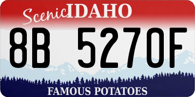 ID license plate 8B5270F