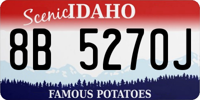 ID license plate 8B5270J