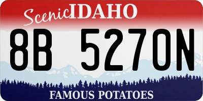 ID license plate 8B5270N