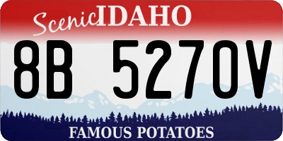 ID license plate 8B5270V