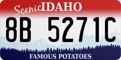 ID license plate 8B5271C