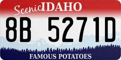 ID license plate 8B5271D