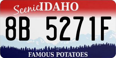 ID license plate 8B5271F