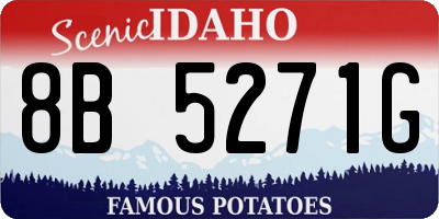 ID license plate 8B5271G