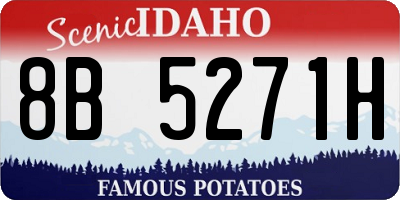 ID license plate 8B5271H