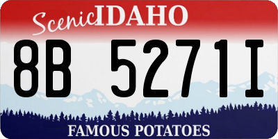 ID license plate 8B5271I