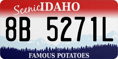 ID license plate 8B5271L