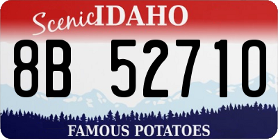 ID license plate 8B5271O