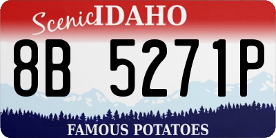 ID license plate 8B5271P