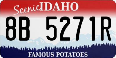 ID license plate 8B5271R