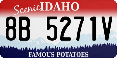 ID license plate 8B5271V