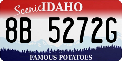 ID license plate 8B5272G