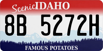 ID license plate 8B5272H