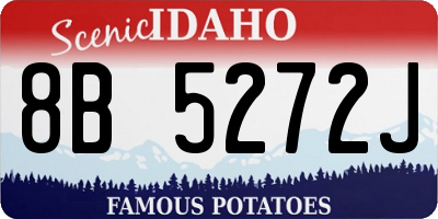 ID license plate 8B5272J