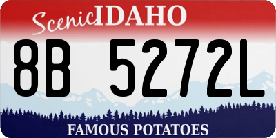 ID license plate 8B5272L