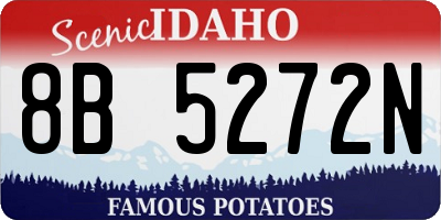 ID license plate 8B5272N