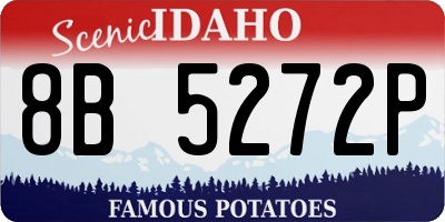 ID license plate 8B5272P