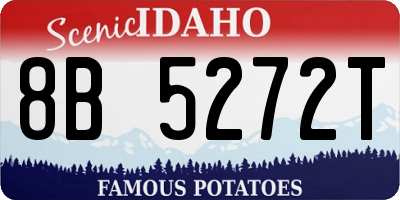 ID license plate 8B5272T