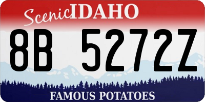 ID license plate 8B5272Z