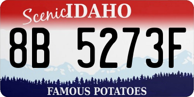 ID license plate 8B5273F