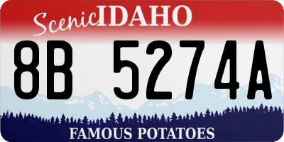 ID license plate 8B5274A