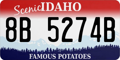 ID license plate 8B5274B