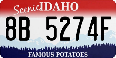 ID license plate 8B5274F
