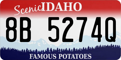 ID license plate 8B5274Q