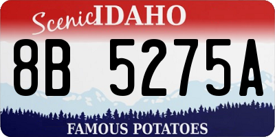 ID license plate 8B5275A