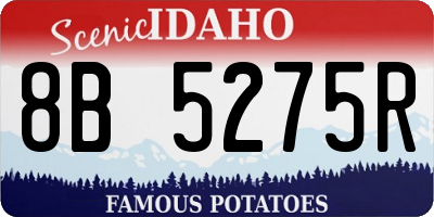 ID license plate 8B5275R