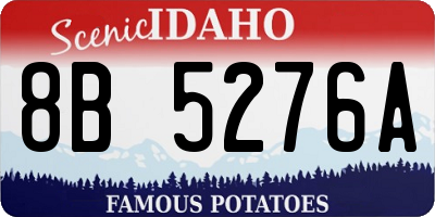 ID license plate 8B5276A