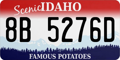 ID license plate 8B5276D