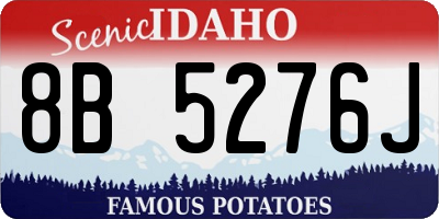 ID license plate 8B5276J
