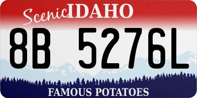ID license plate 8B5276L