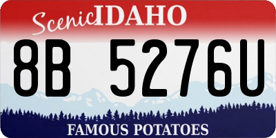 ID license plate 8B5276U