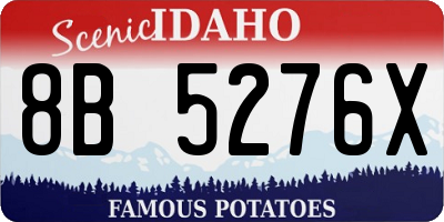 ID license plate 8B5276X
