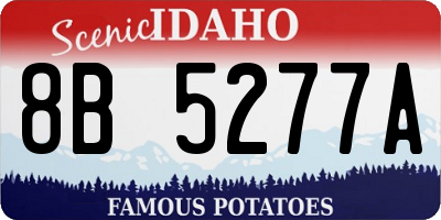 ID license plate 8B5277A