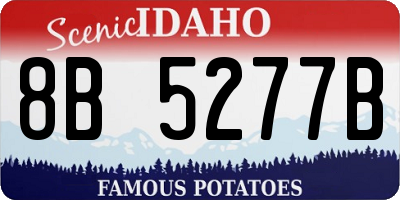 ID license plate 8B5277B