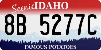ID license plate 8B5277C