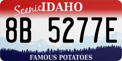 ID license plate 8B5277E