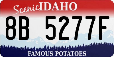 ID license plate 8B5277F