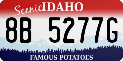 ID license plate 8B5277G