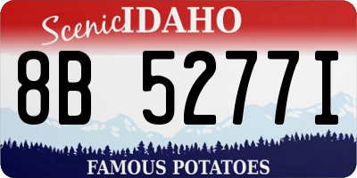 ID license plate 8B5277I
